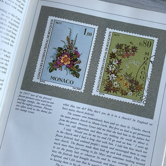 My Book of Flowers Princess Grace of Monaco by Gwen Robyns Hardcover Book - 1981 - Picture 8 of 15